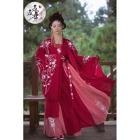 qianxusheng store celebration models hanfu hanfu female traditional double breasted collar waist four piece set in stock