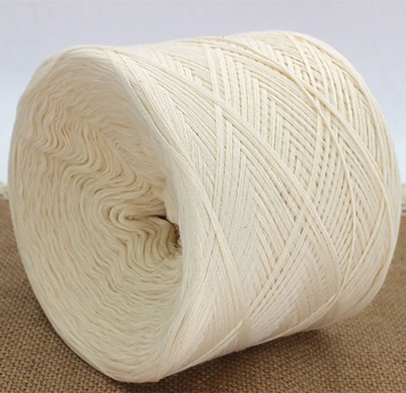250 г натуральная не отбеленная хлопчатобумажная пряжа безопасная для кожи 100%