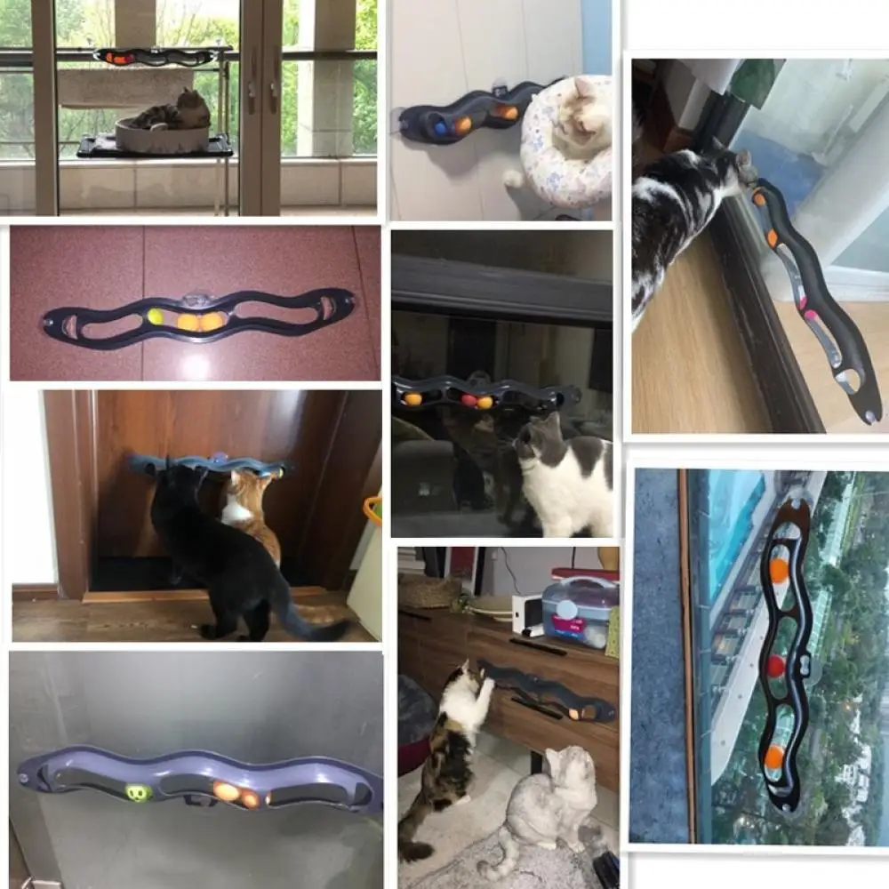 Игрушки для кошек интерактивный Трековый мяч игрушка кошки практичная Присоска