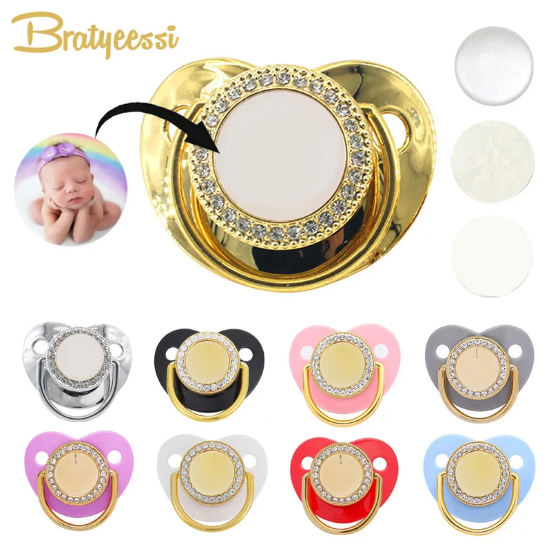 

New Blank Baby Pacifier BPA Free Silicone Newborn Teether Baby Shower Gifts Infant Nipple Baby Dummy for New Born