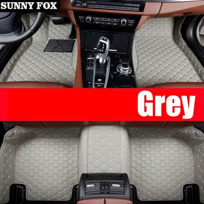 Grey "Автомобильные коврики для Mercedes Benz W203 S203 CL203 W204 S204 C204 W205 S205 C class C180 C200 C300 автостайлинг Вкладыши" - Название цвета: Grey