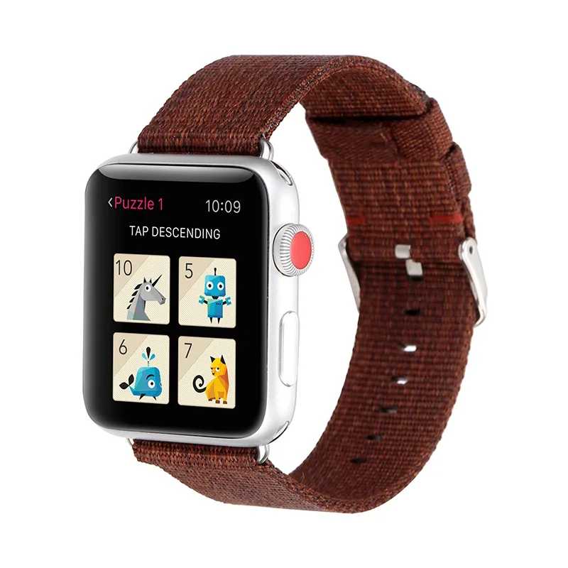 Тканевый нейлоновый ремешок для часов iWatch Apple Watch 38 мм 42 серии 3 2 1 сменный