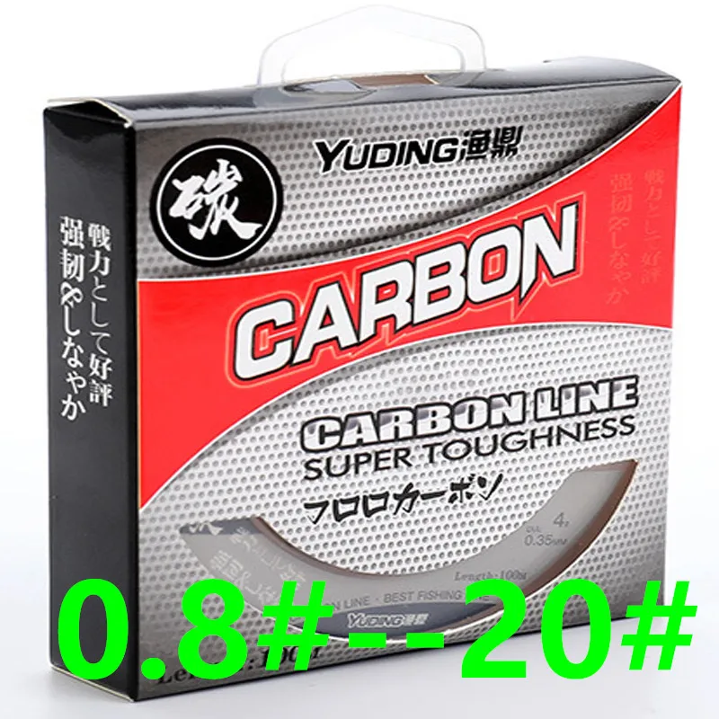 100% фторуглеродная рыболовная леска однонитевая углеволоконная для поводка