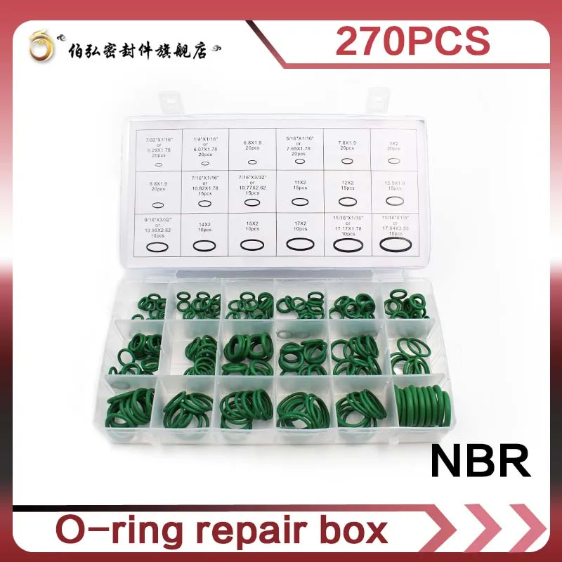Нитриловая Резина 270 шт 18 размеров уплотнительные кольца NBR резиновые