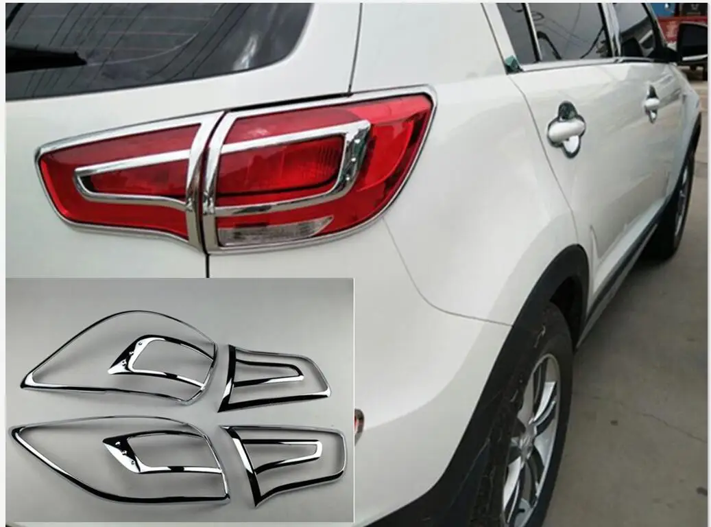 Для Kia Sportage 2010 2011 2012 2013 ABS хромированная задняя фара окружает крышки отделка Набор