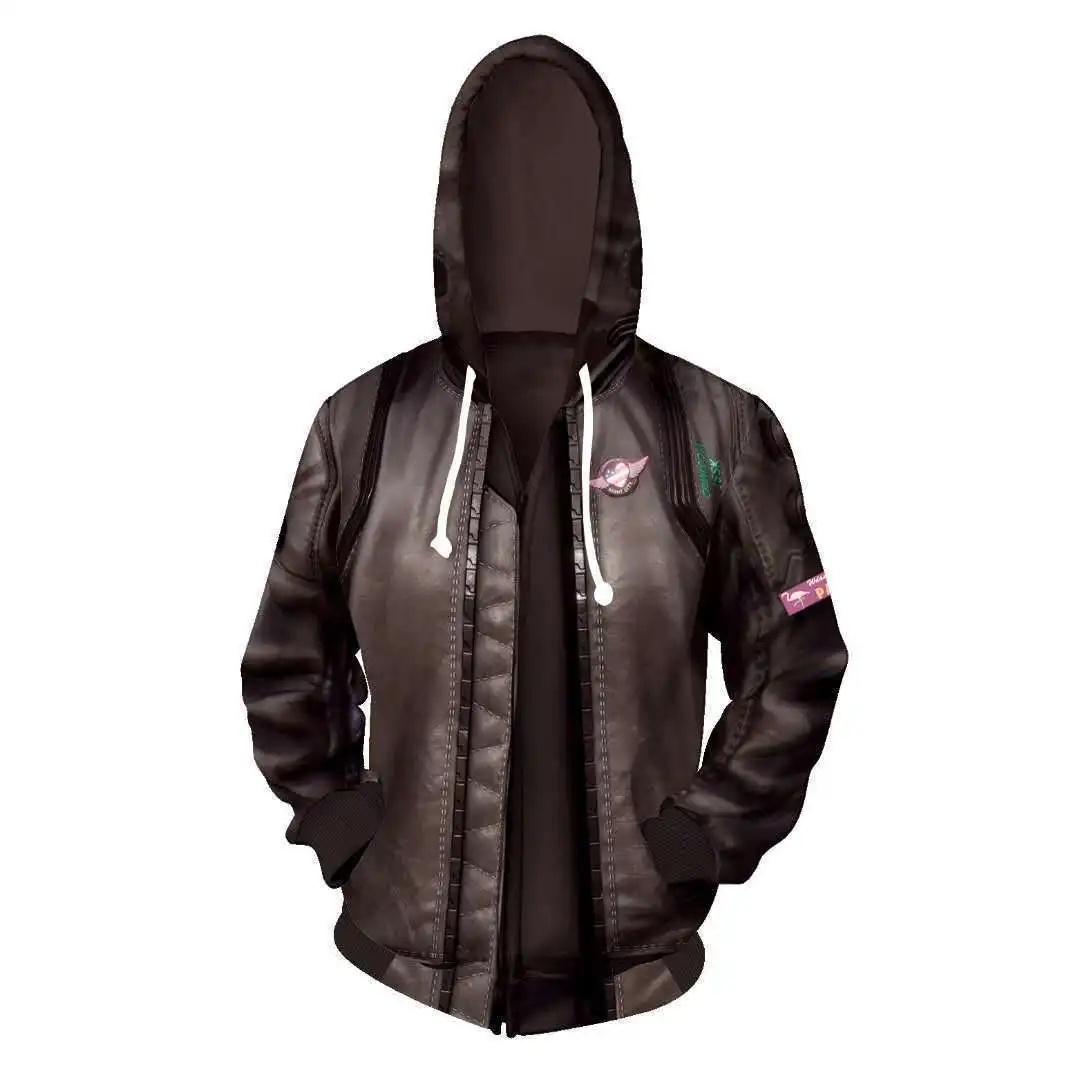 

Men Ganme Punk Style 2077 Hoodie Cartoon Samurai 3D Printe Hoodies Women Long Sleeve o Neck Outwear Kianu Reeves Sweatshirt 2021