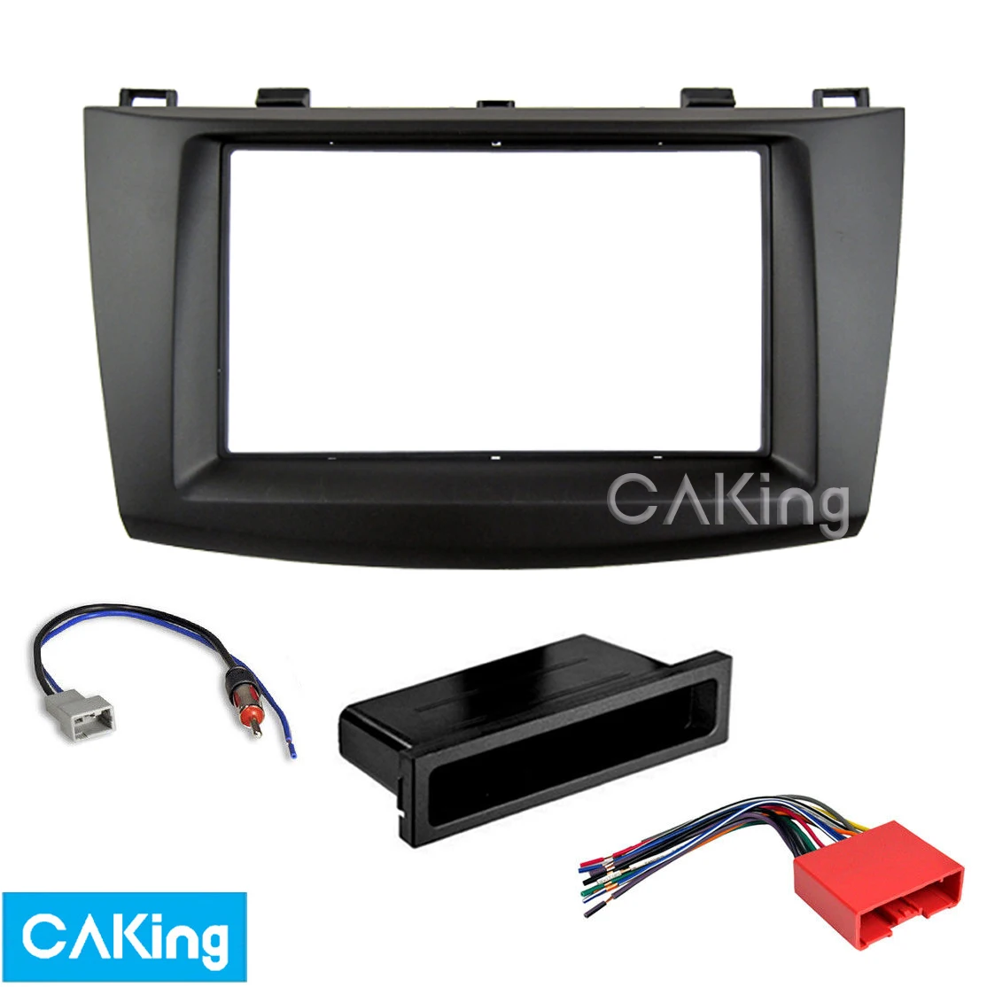 Прижимная антенна 1DIN или 2DIN для радио панели Mazda 3 Axela 2009-2013 рамка комплект