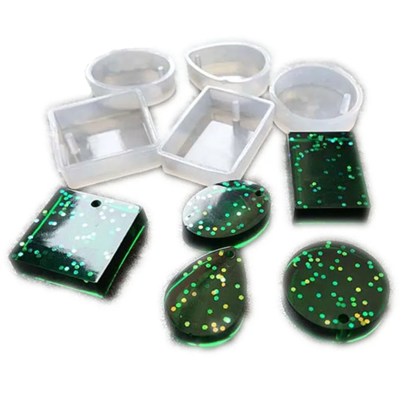 

Mirror creative DIY silicone mold UV glue AB water drop diamond crystal diamond epoxy pendant dried flower specimen