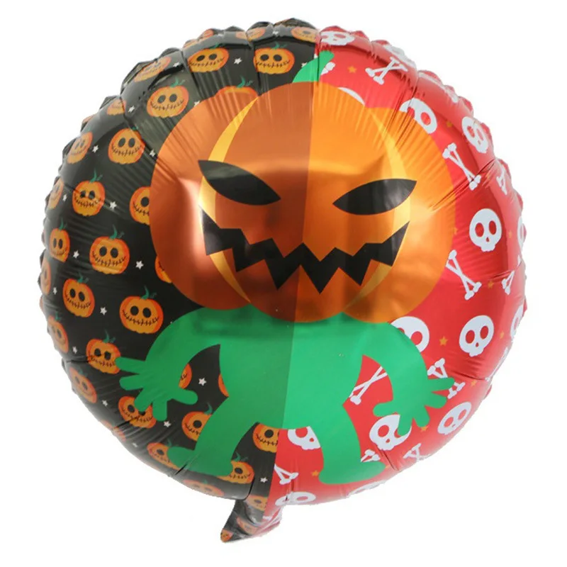 balloon6-1pcs Halloween Candy Pumpkin Head Theme Creative Party Package Decoration Party Supplies Party Disposable Tableware Cup Plate - Цвет: balloon6-1pcs