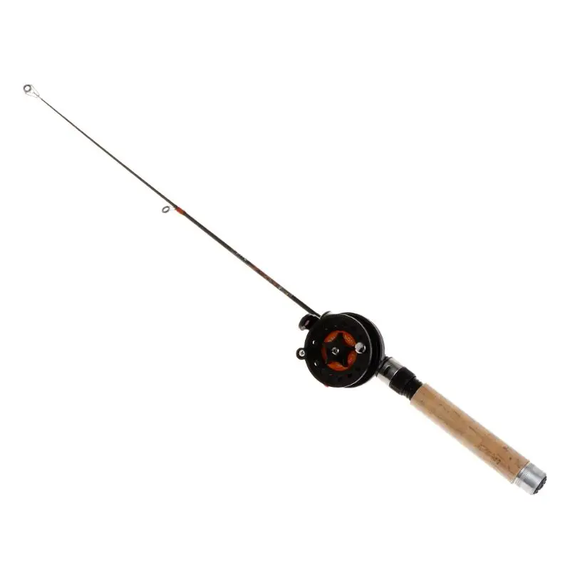 

1 Set Fishing Rod With Fishing Reel Ultra Short Portable Mini Winter Outdoor Ice Fishing EVA Handle 4B/3B Reels Professional