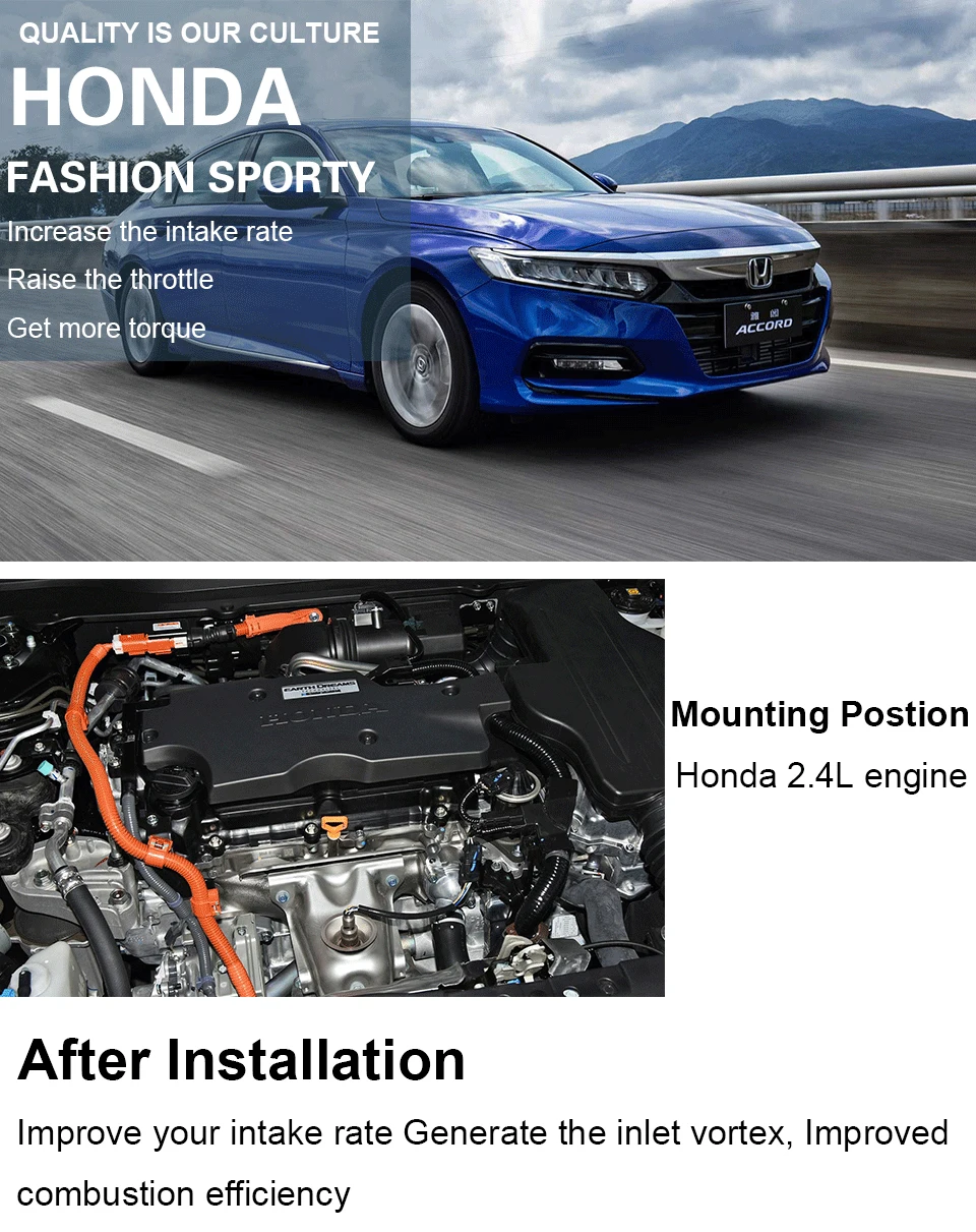Дроссельная заслонка Vortex впускная уплотняющая прокладка для Honda Accord Odyssey Spirior Acura TLX-L 2.4L двигатель алюминиевый сплав