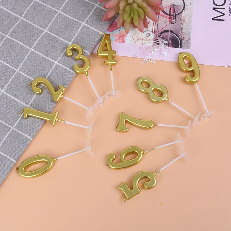 1 шт. свечи в виде цифр для свадьбы дня рождения празднования юбилея украшение