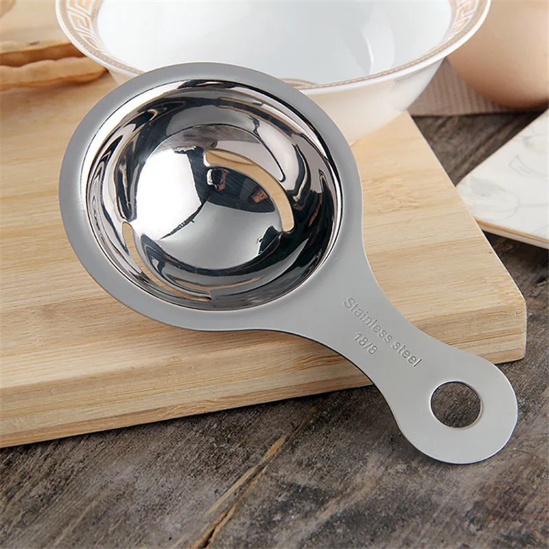 

Egg White Filter 304 Stainless Steel Protein Egg Separator Baking Tools Kitchen Supplies Egg Device Household Egg Separator
