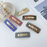 ns korea style retro acrylic hair clip bb clip fancy hair accessories for women barrette acetate bobby pin colorful