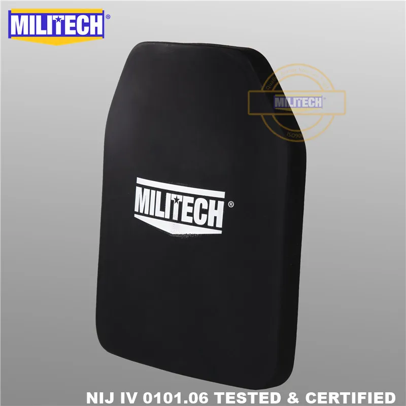 MILITECH глинозема и PE NIJ IV пуленепробиваемая пластина Al2O3 оксид алюминия NIJ IV автономная баллистическая панель NIJ уровень 4 пластина ESAPI