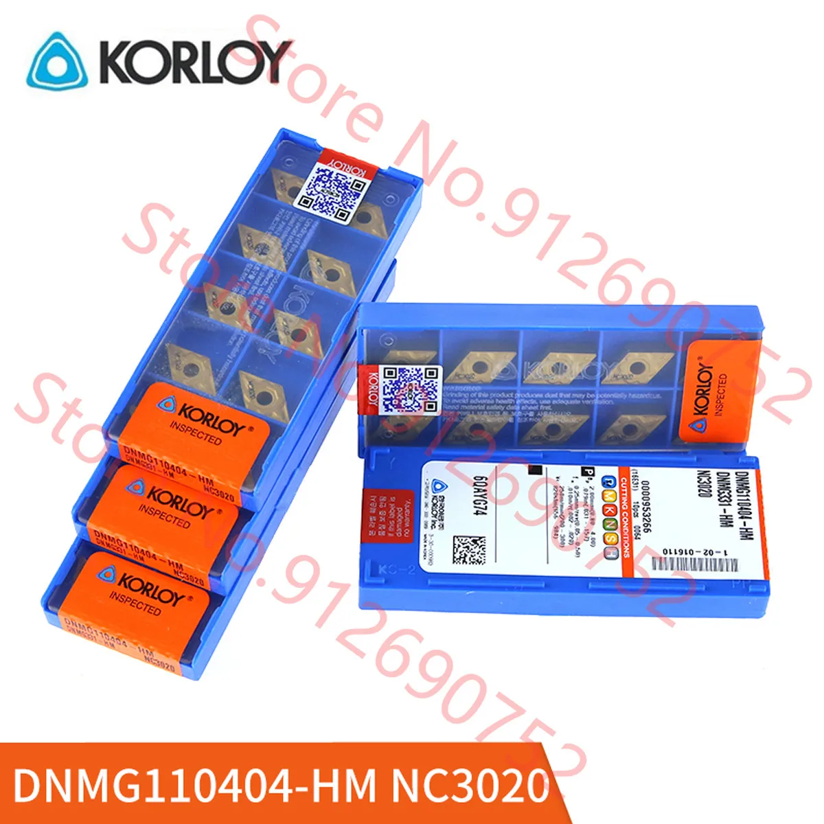

DNMG110404-HM/DNMG110408-HM NC3020 NC3030 NC3120 PC9030 PC5300 KORLOY 10pcs InsertsTurning Carbide Insert CNC Lathe Tools