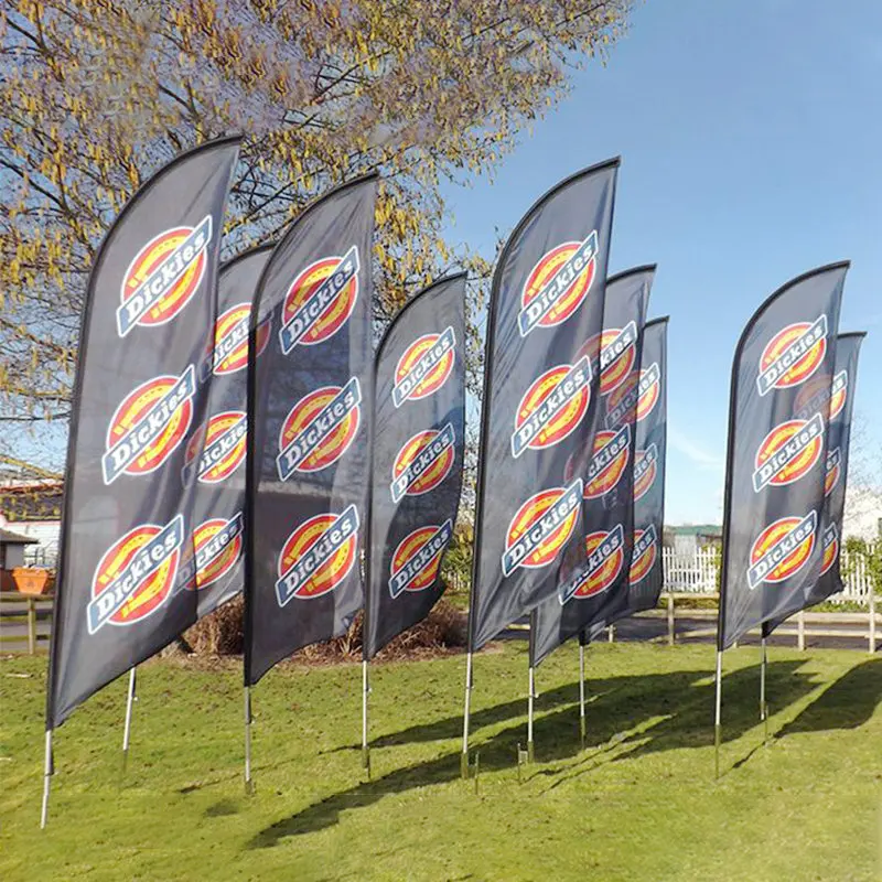 Индивидуальный флаг пляжный с перьями Графический Печатный Баннер на заказ