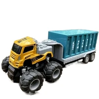 kids alloy tractor car with dinosaur action figures vehicle play educational early learning toys for boys birthdays gifts