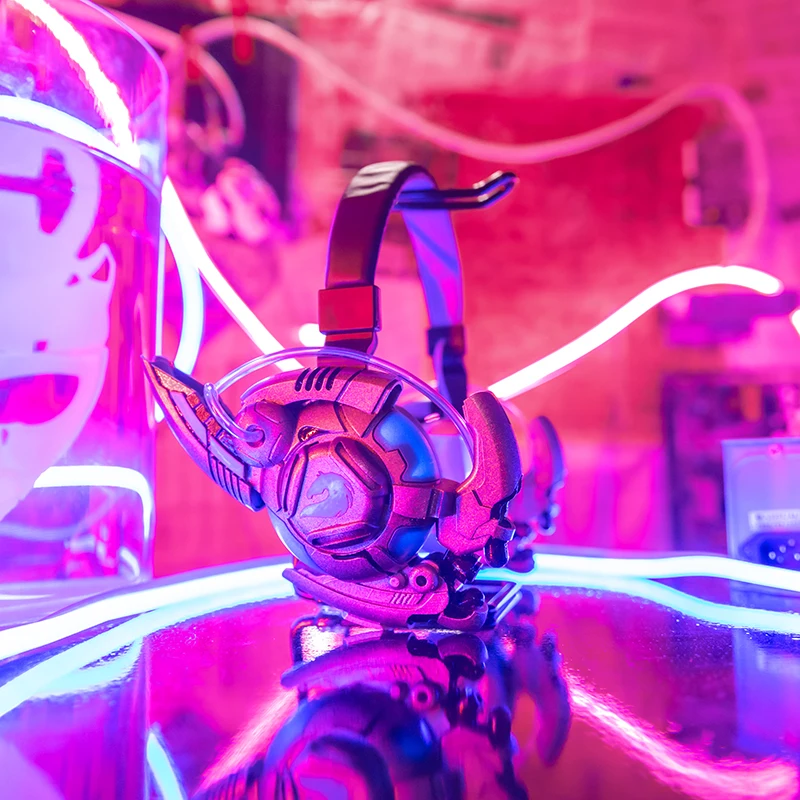 Bluetooth-наушники Cyberpunk светящиеся беспроводные наушники bluetooth технологические