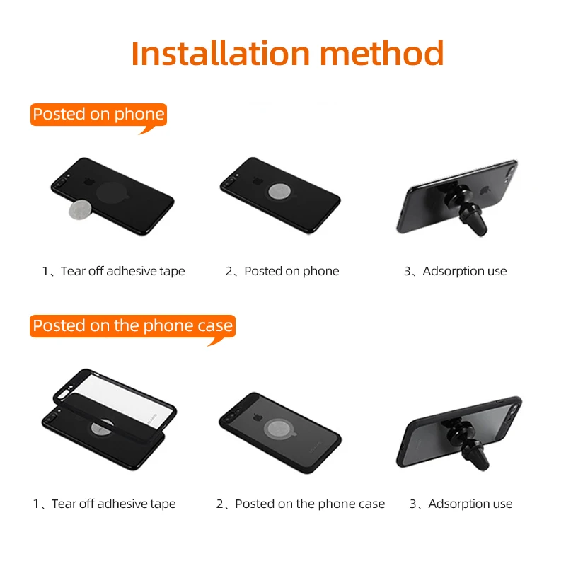 Автомобильный держатель для телефона Магнитный смартфона с вентиляционным