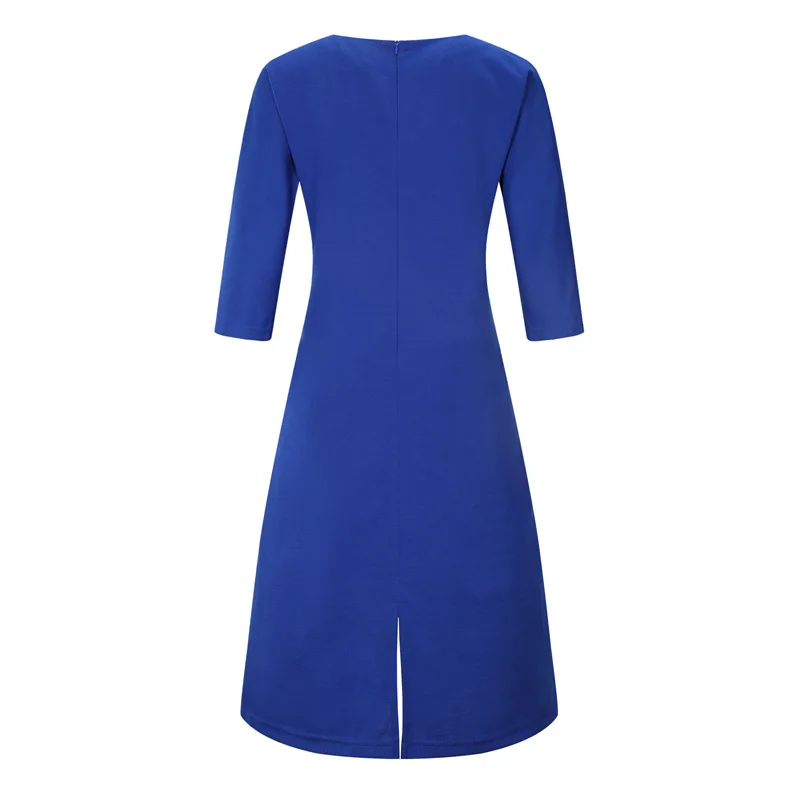 Платье женское винтажное большого размера для вечеринок офисное высокого