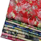 Платье-Ципао для китайской свадьбы, ткань сделай сам для сценической съемки, телевизора, жаккардовая ткань из шелка, широкая 29 дюймов