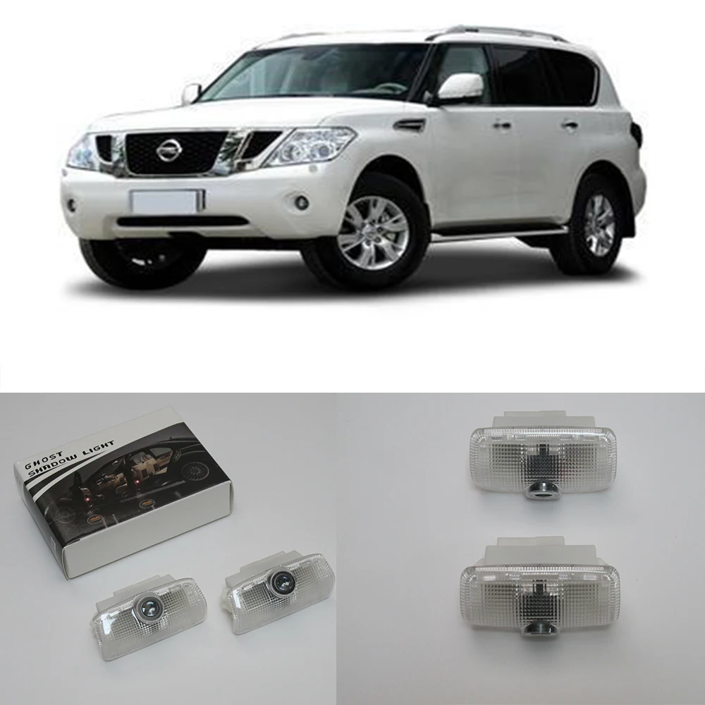 

Car Door Ghost Shadow Light For Nissan Patrol/Teana 2006-2014 Auto Brand Logo LED Projector Welcome Lamp