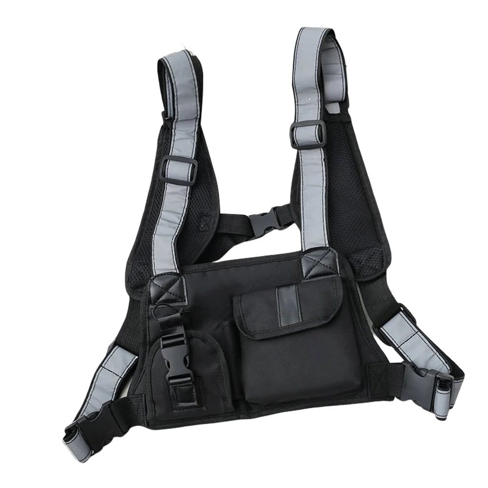 Нейлоновая нагрудная сумка для женщин жилет в стиле хип-хоп уличная