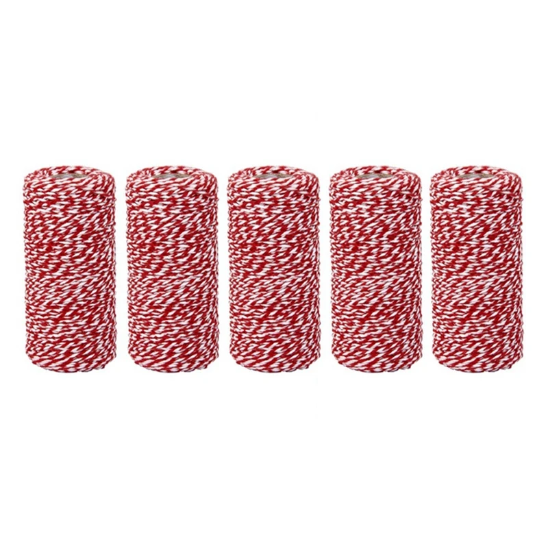 

5 Rolls Of DIY Handmade Cotton Thread Hemp Rope 2mmx100M & 1 Pcs 3 Meters 20LED String Lights Skull String Lights