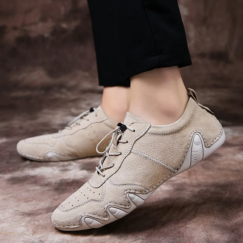 Мужские туфли из натуральной кожи дышащие демисезонные повседневные