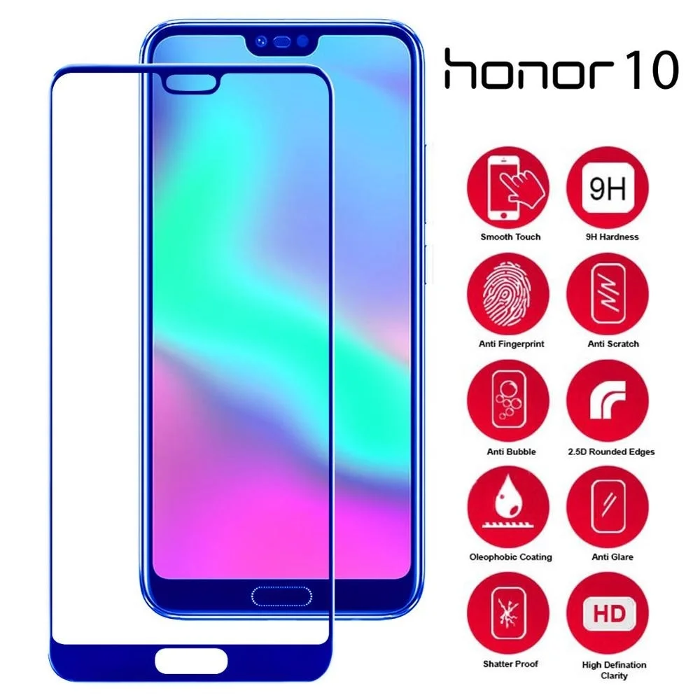 

Защитное стекло с полным покрытием для Huawei Honor 10 9 lite 9x 9a 9c, пленка для экрана honor 30, 30s, 20 Lite, 20i, 10i, закаленное стекло