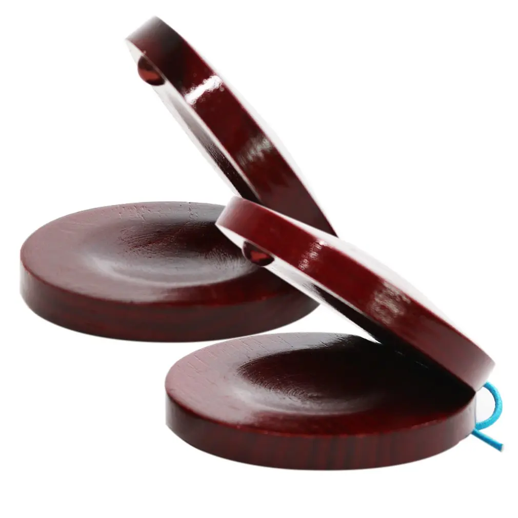 G10 5 музыкальные инструменты деревянные красные кастанеты детская музыкальная