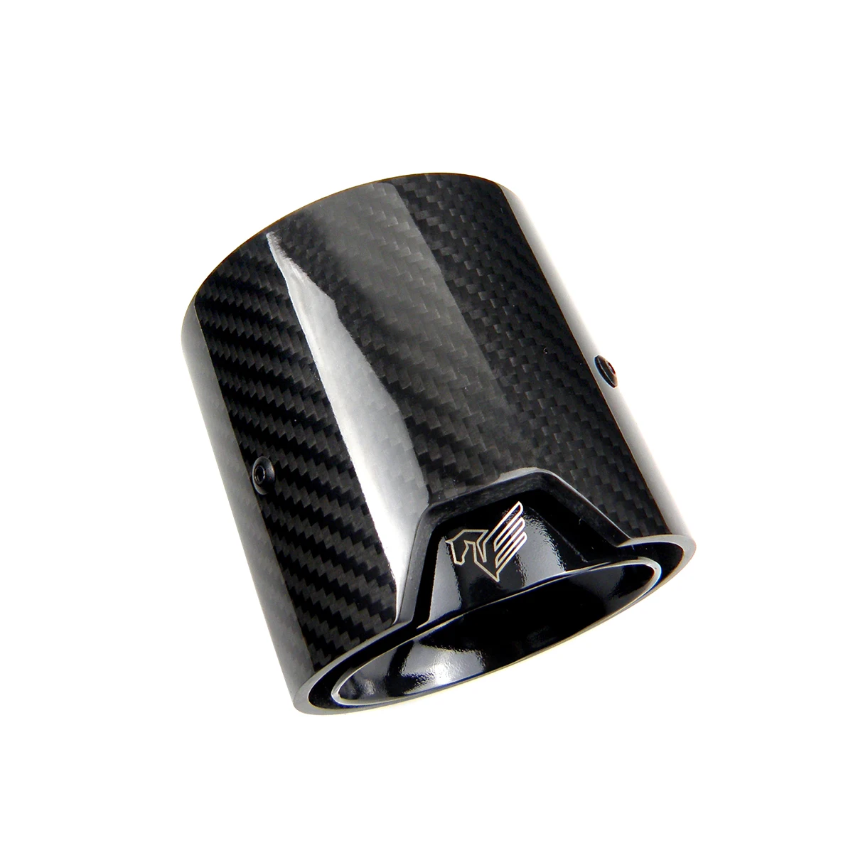 1 Piece M LOGO glossy stainless steel Carbon Fiber Exhaut tip  for BMW M2 M3 M4 M135i M235i M140i M240i M335i M340i