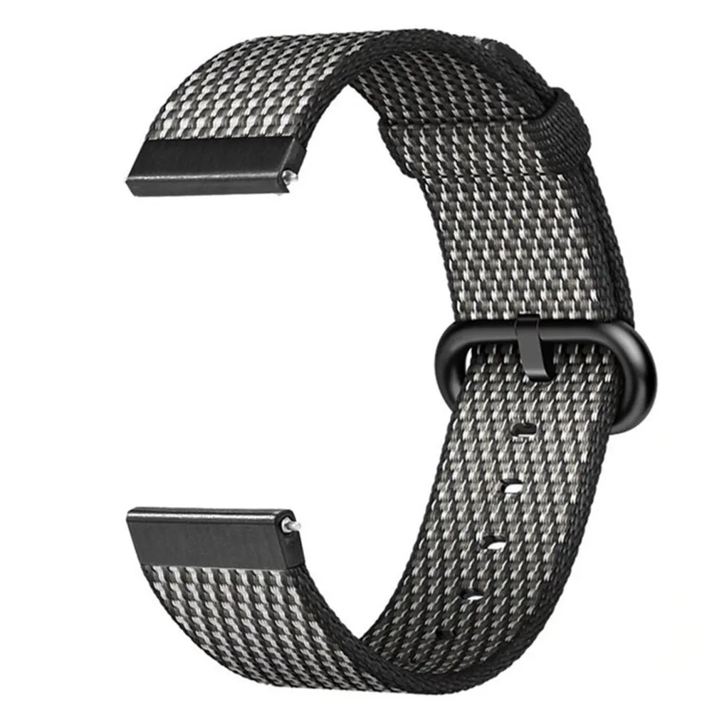 20 мм 22 ремешок в полоску для Samsung Galaxy Watch Active 46 42 нейлоновый часов Gear Sport S2 S3 Huawei gt
