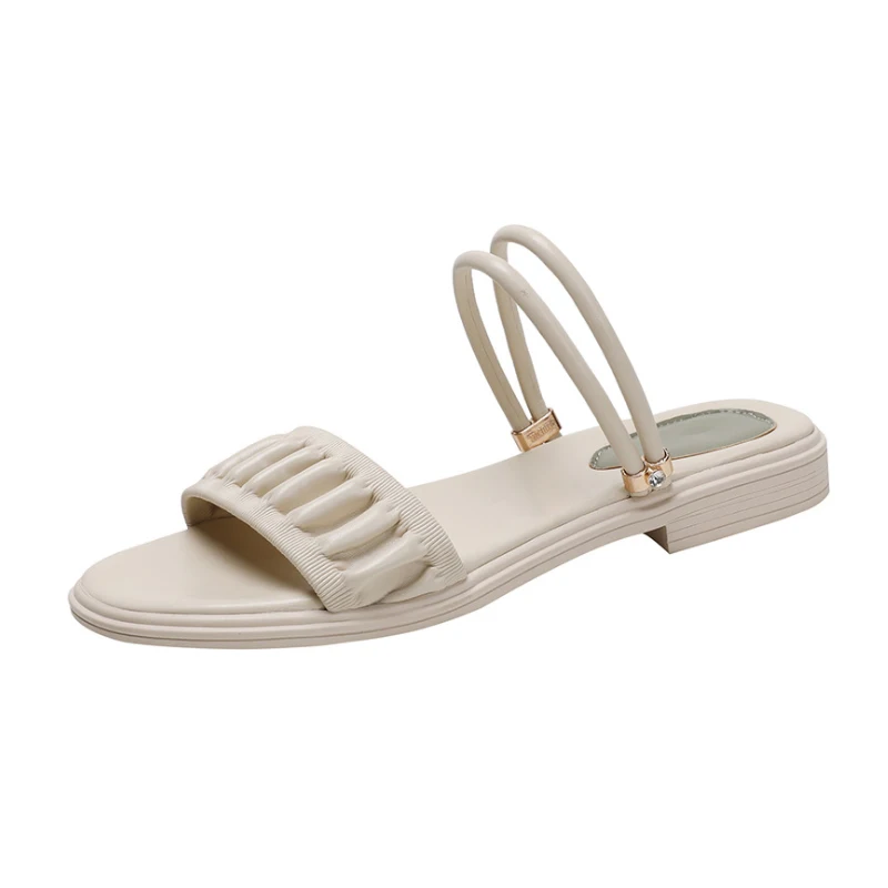 

2 пары, женские босоножки на плоской подошве, лето 2021