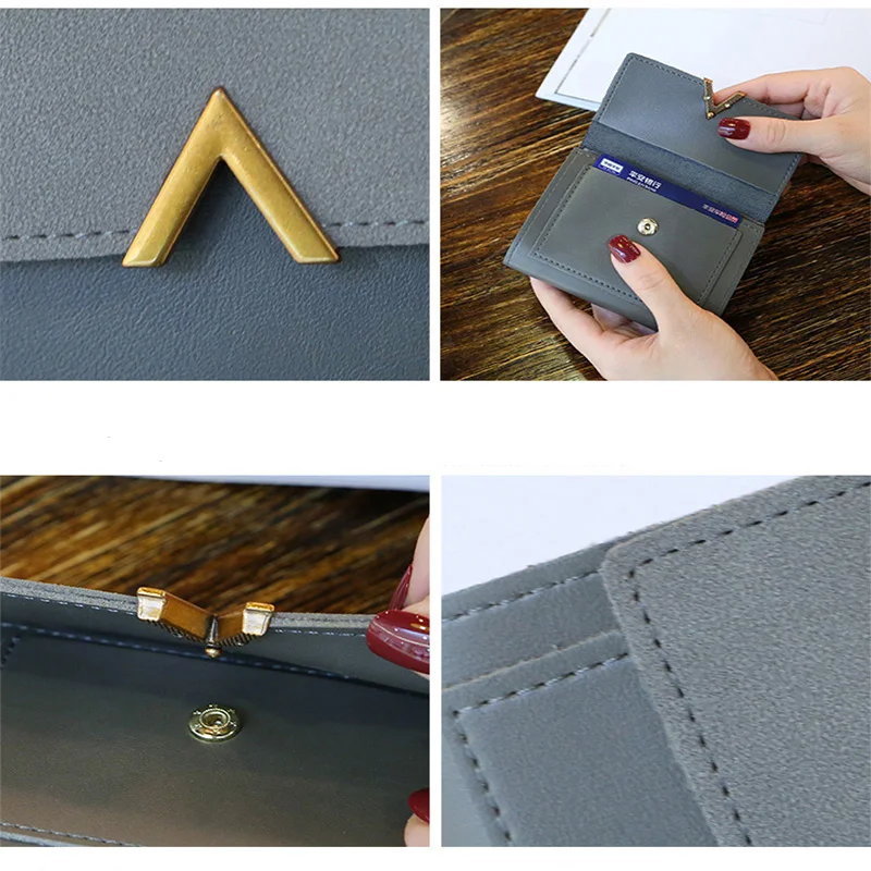 Роскошный женский модный короткий кошелек в три сложения стиле пэчворк