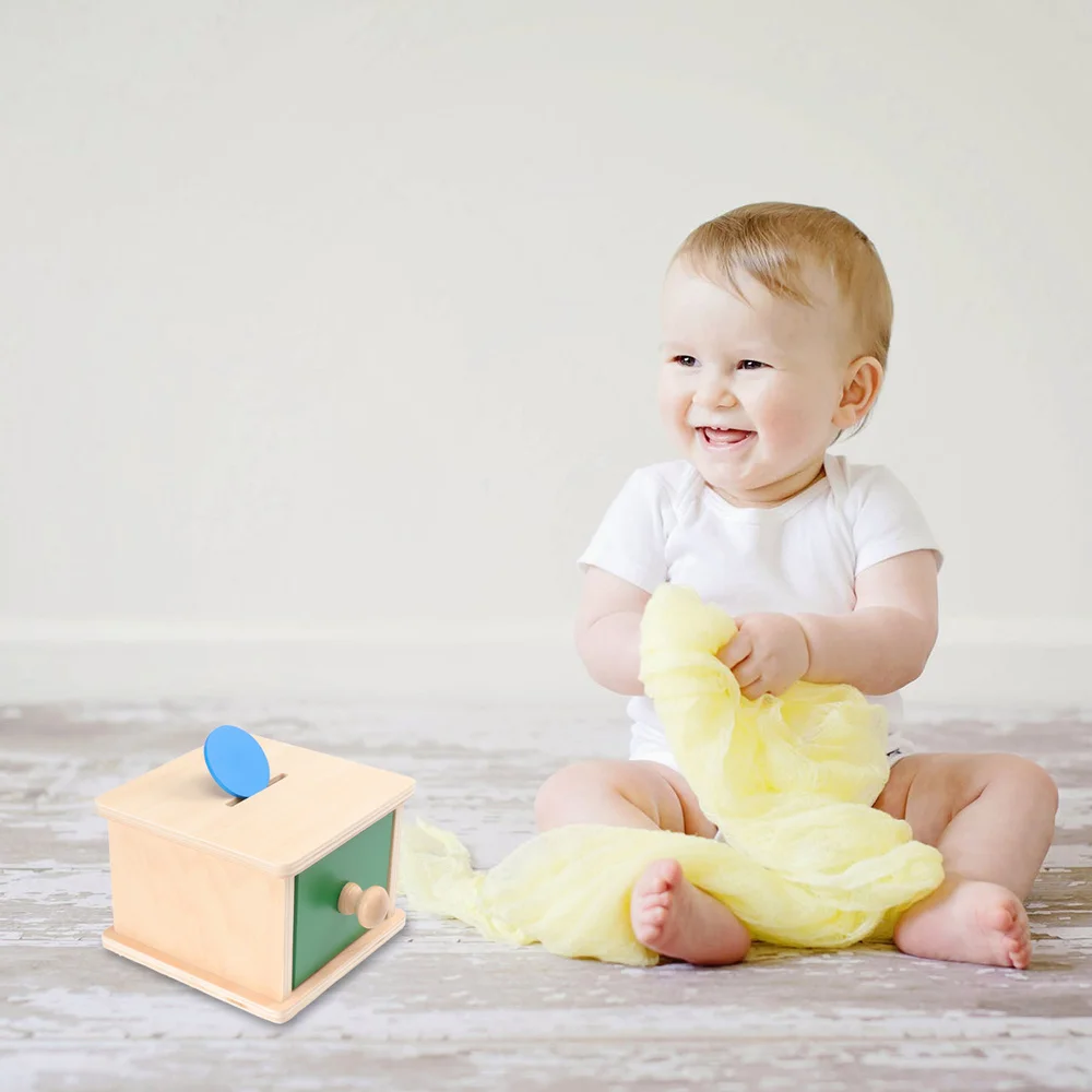 

Wooden Kids Educational Toys Exercise Hand-eye Coordination Toys for Kids Children (Coin Boxes Style)