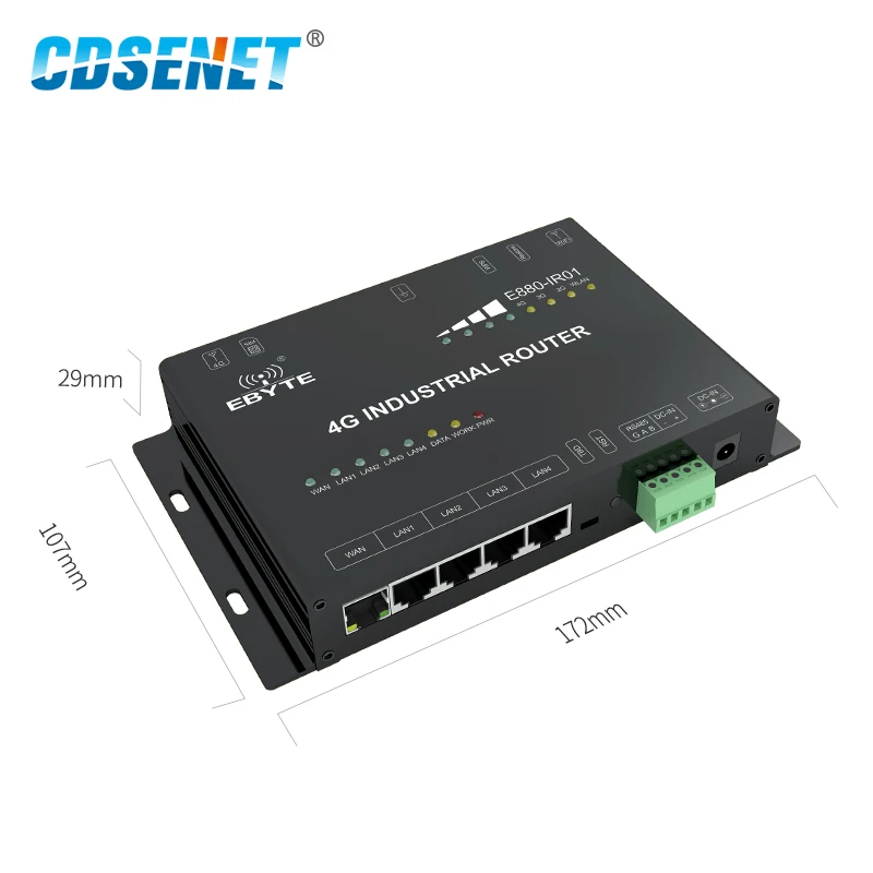 4G беспроводной WiFi маршрутизатор RS485 E880-IR01 WAN LAN WLAN Ethernet беспроводной модем
