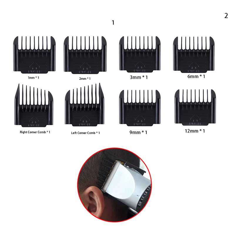 

4Pcs Hair Clipper Limit Comb Gold Professional Hair Clipper Limit Comb Size Barber Replacement Push Shear Tool 2 Styles