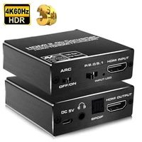 2021 best hdmi 2 0 audio extractor support 4k 60hz yuv 444 hdr hdmi audio converter adapter 4k hdmi to optical toslink spdif