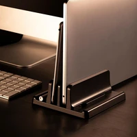 vertical adjustable laptop stand aluminium portable notebook mount support base holder for macbook pro air accessory book holder