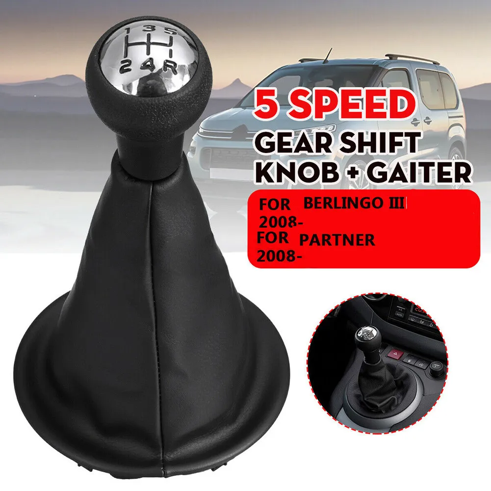 

Gear Shift Knob+Gaiter 5 Speed Gear Shift Knob & Gaiter For Berlingo III For Partner High Quality
