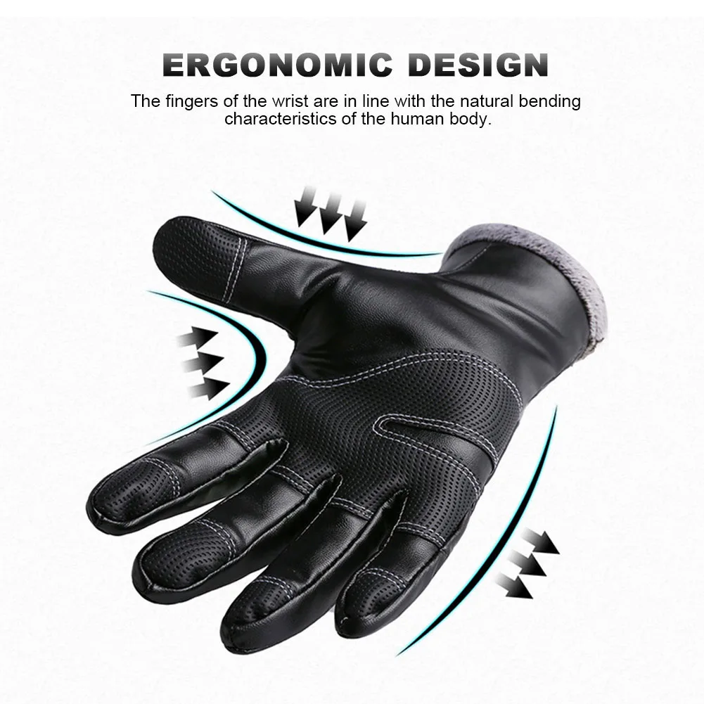 

Outdoor Winter Gloves Unisex Windproof and Waterproof Touch Screen Mittens Warm Motorcycle Riding Gloves
