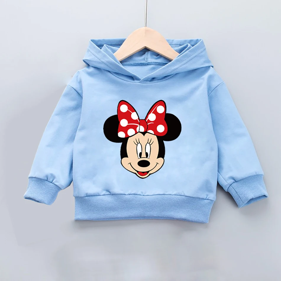 Disney Mickey Minnie Boys Girls Hoodie Clothes Clothing Toddler Infant Boys Girls Sweatshirts T-shirt Hoodied Cotton T-Shirt