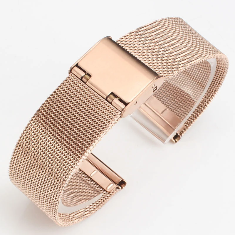 

High Quality 04 Milanese Watchband 12 14 16 18 20mm 22mm 24mm Stainless Steel Strap Band Replacement Bracelet for Smart Watch
