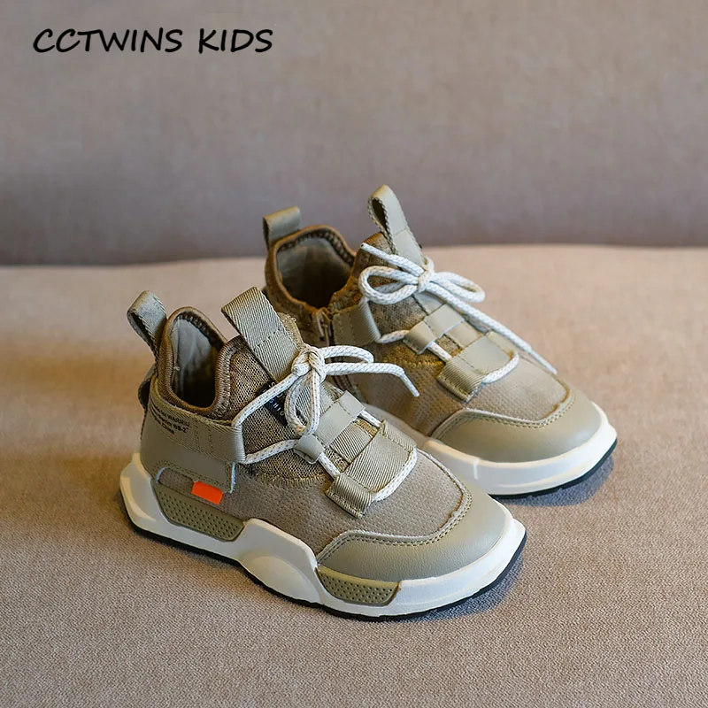 Khaki CCTWINS/детская обувь; коллекция года; сезон осень; модные спортивные кроссовки для маленьких мальчиков; Детские повседневные кроссовки; сетчатая обувь для девочек; FS3060 - Цвет: Khaki