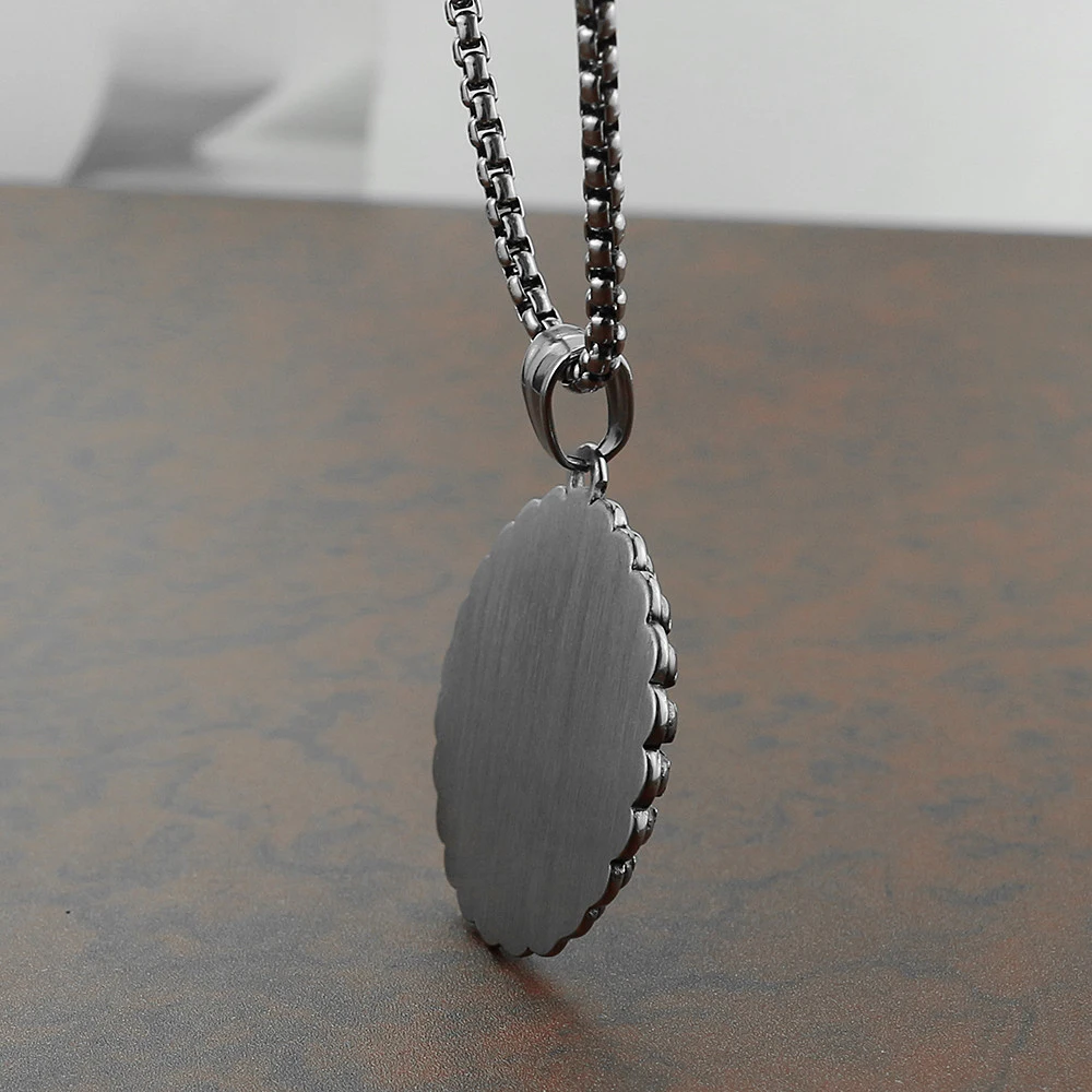 Ожерелье с подвеской в виде головы Призрака и черепа готическом стиле Мужское