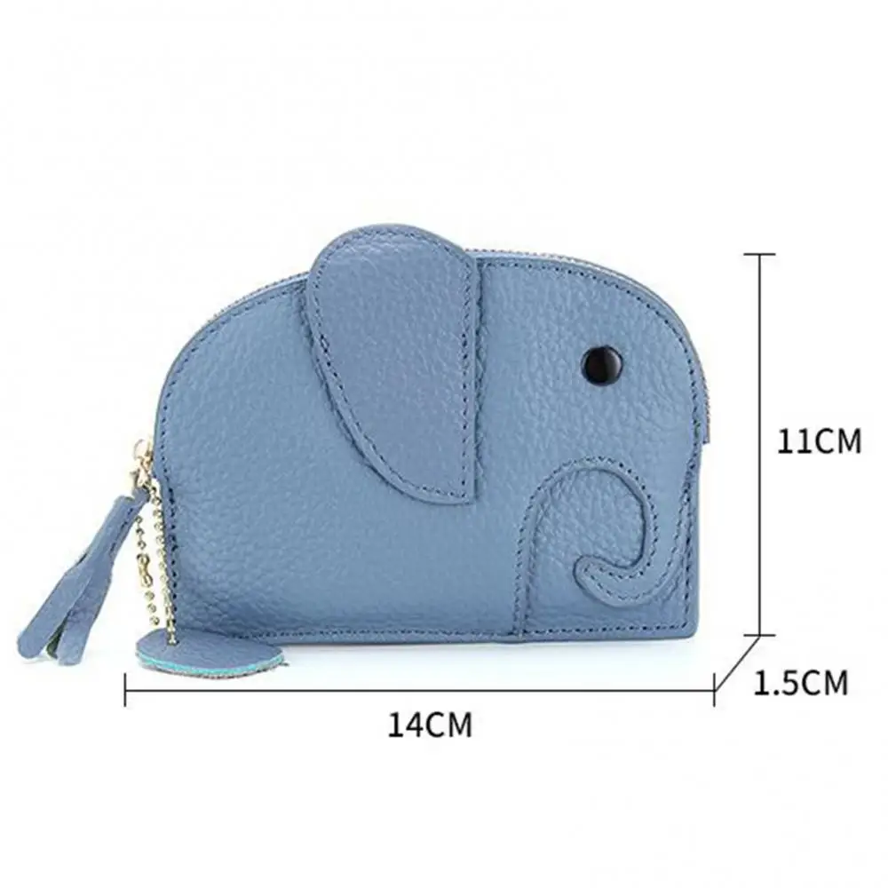 Женский мультяшный креативный монета со слоном держатель для карт и денег