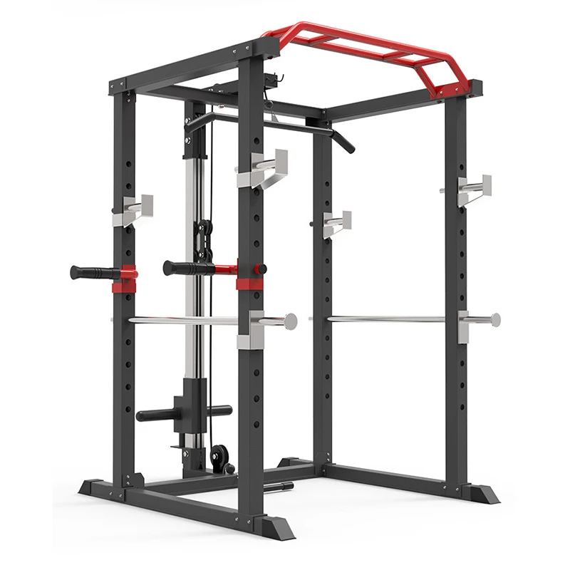 

Multi-functional Smith Machine Fitness Squat Frame Barbell Rack Comprehensive Training Gantry