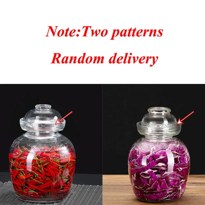 

1.5/2.5KG Chinese Kimchi Container Thicken Transparen Glass Pickle Jar Korean Japanese Pickled Storage Tank Food Pickling Jars
